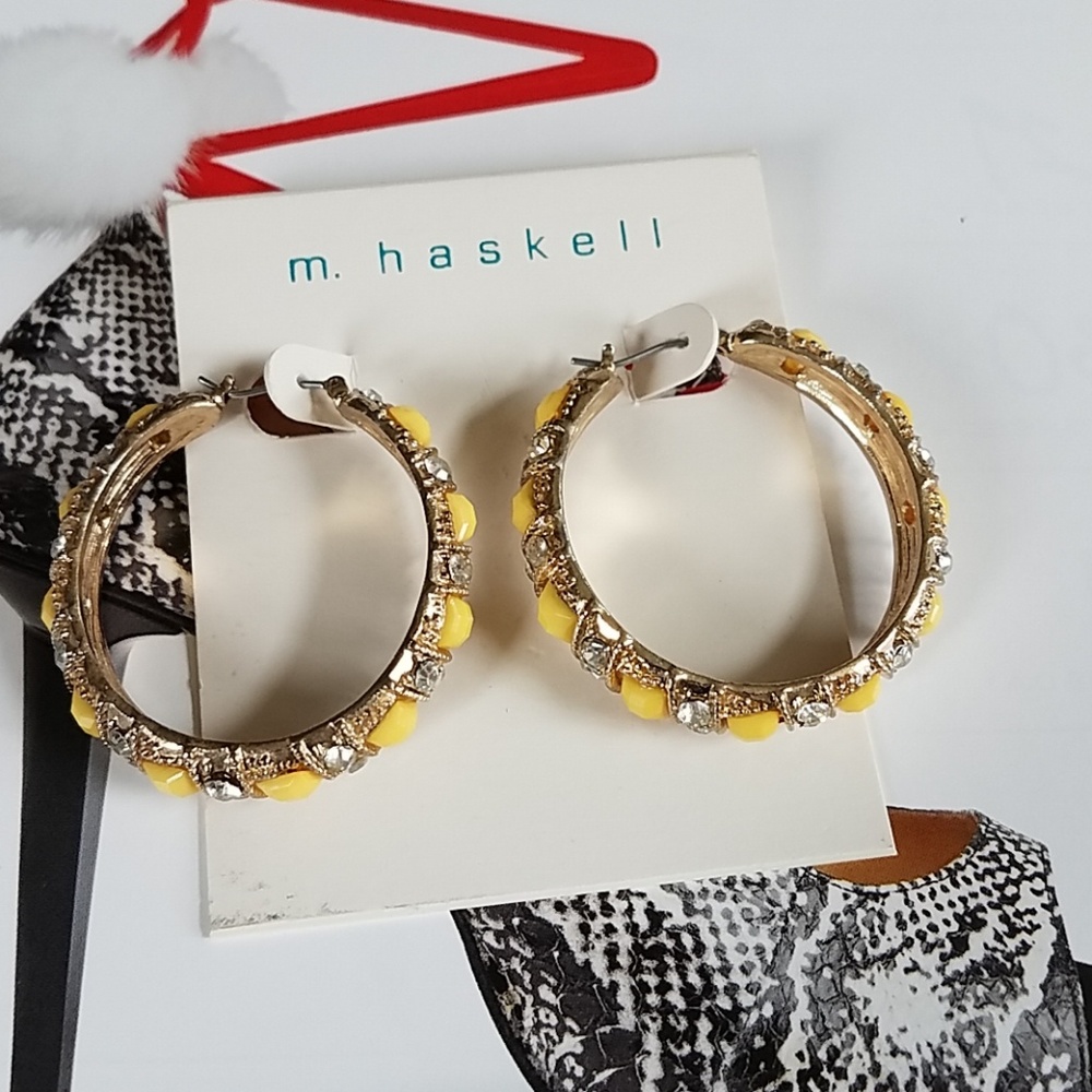 m. haskell Earrings New with card